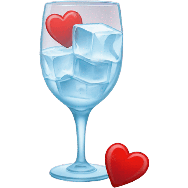 Drink with hearts emoji