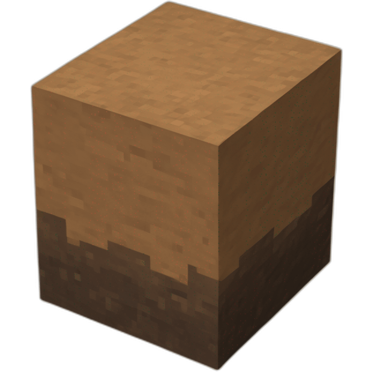 Minecraft block of dirt emoji