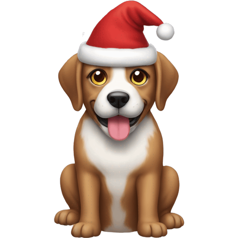 Dog christmas emoji