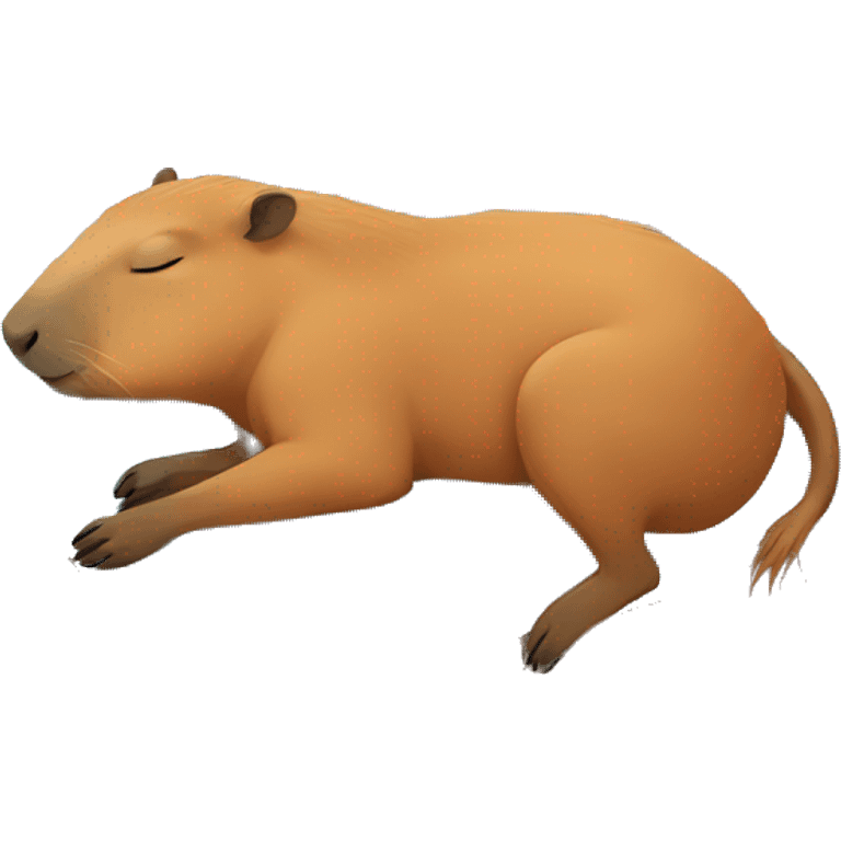 capybara sleeping emoji