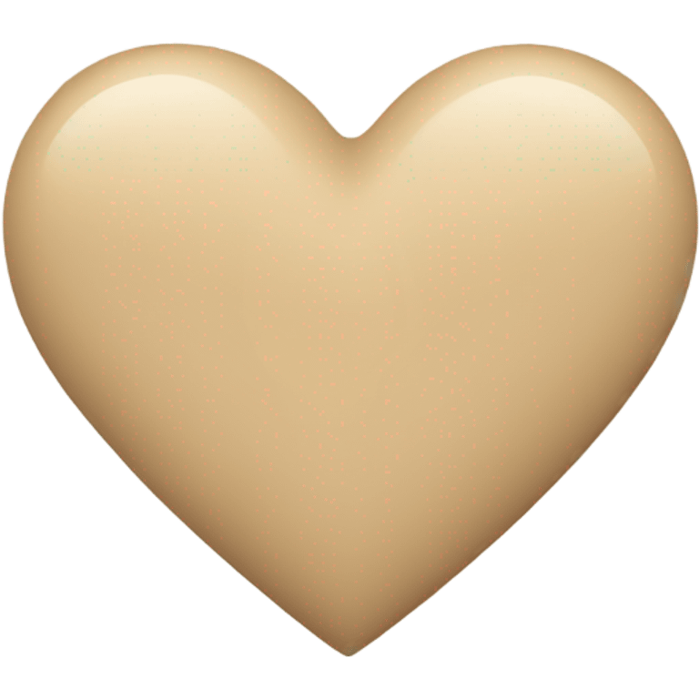 Beige heart emoji