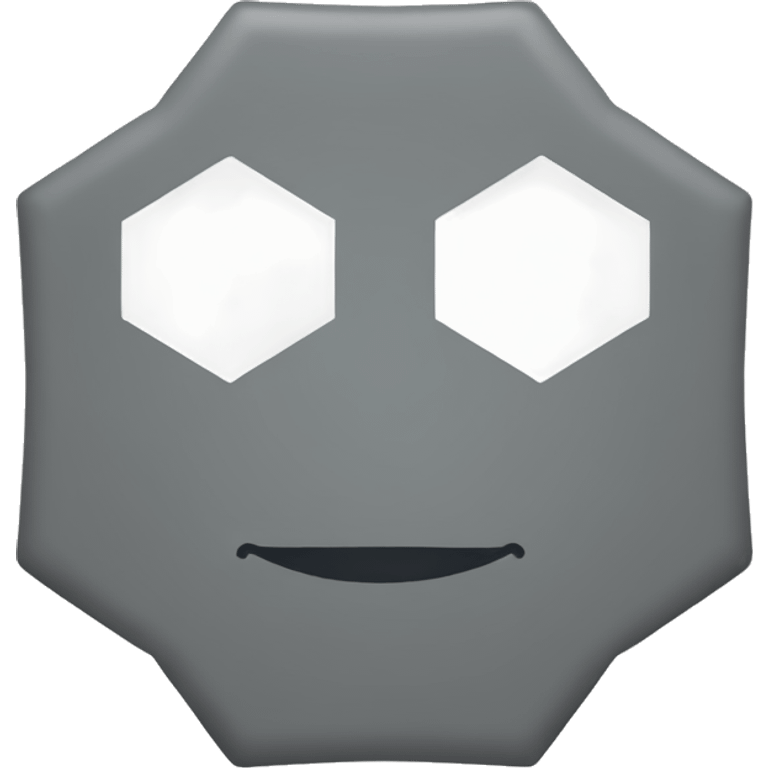 Grey hexagon emoji