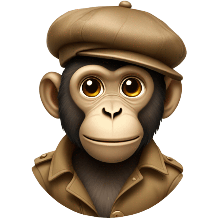 Monkey with beret emoji