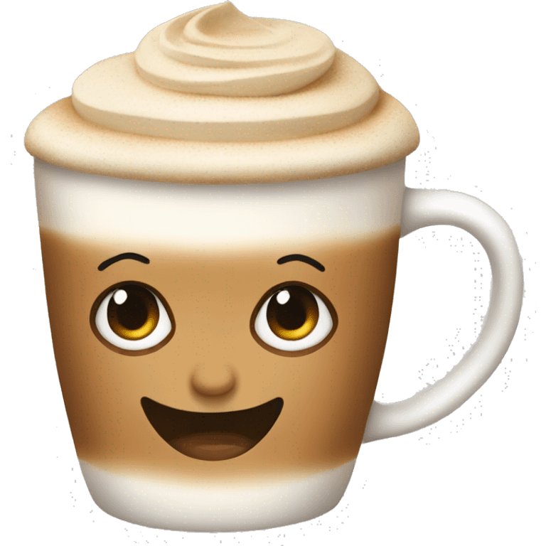 Pretty latte emoji