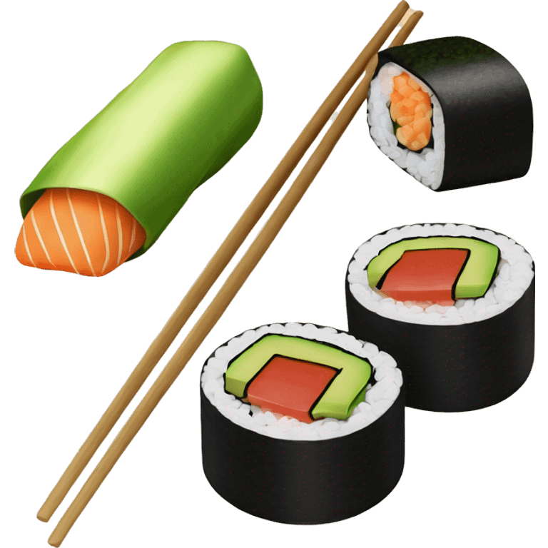 Sushi with Avocado  maki emoji