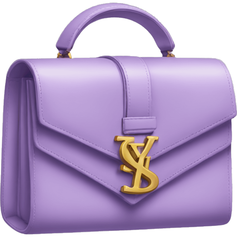 Lilac ysl handbag emoji