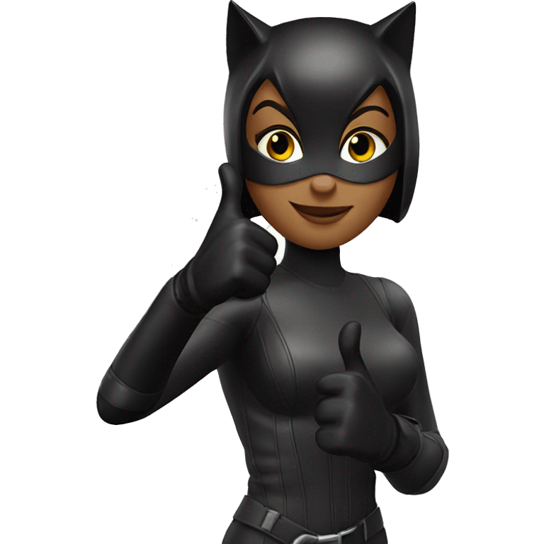 Catwoman gloves thumbs up emoji