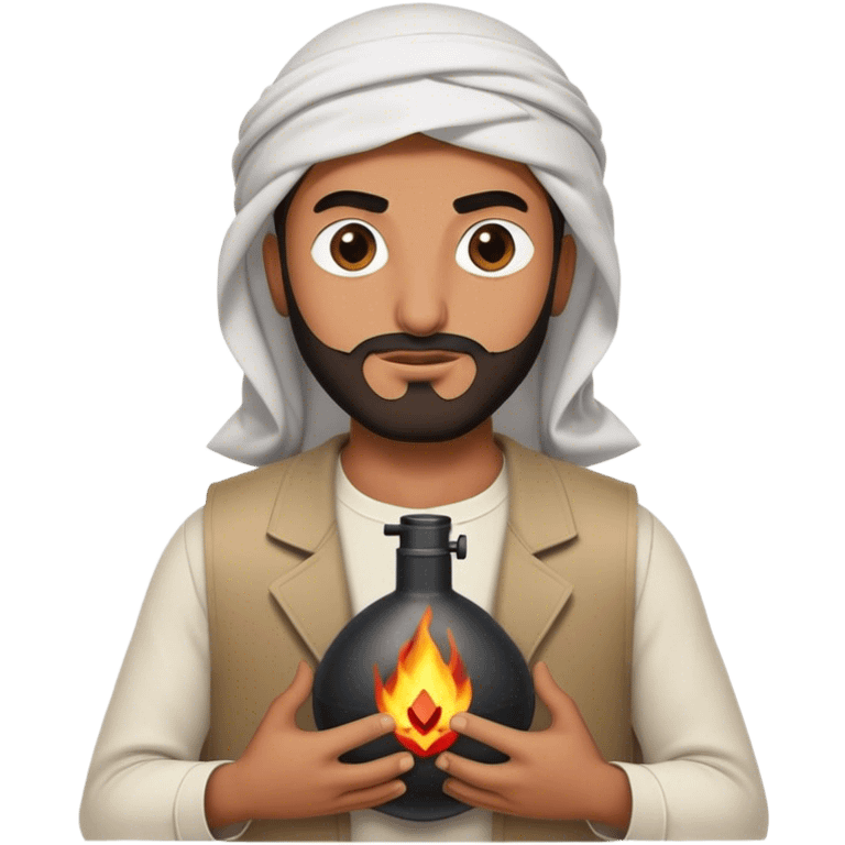 arabic man with bomb on chest emoji