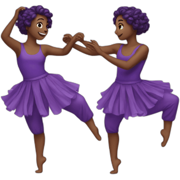 purple dance emoji