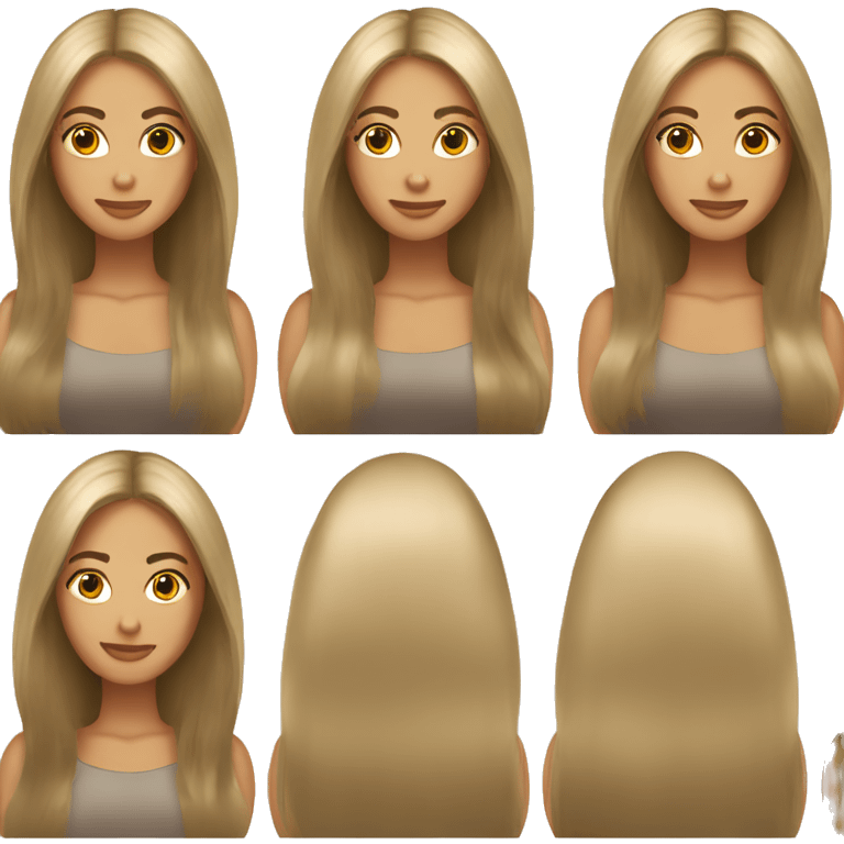 Keratin hair emoji