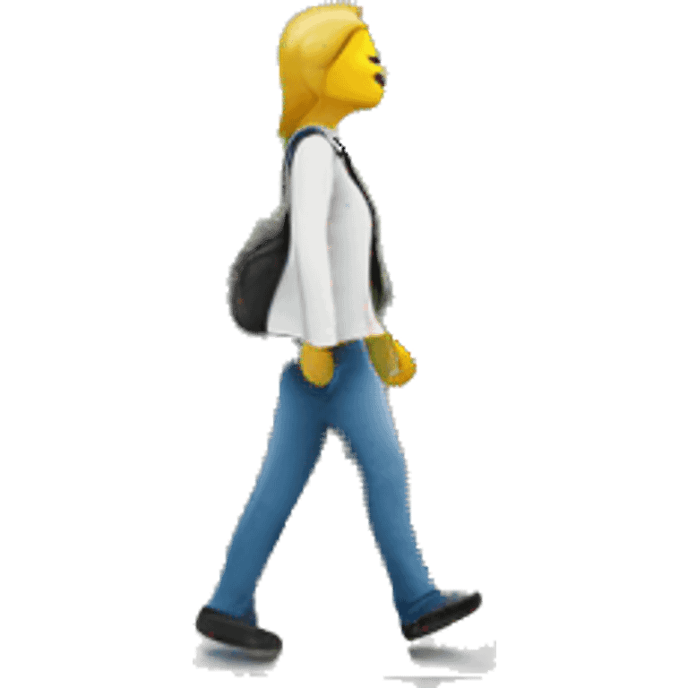 Person walking in front of Eiffel Tower  emoji