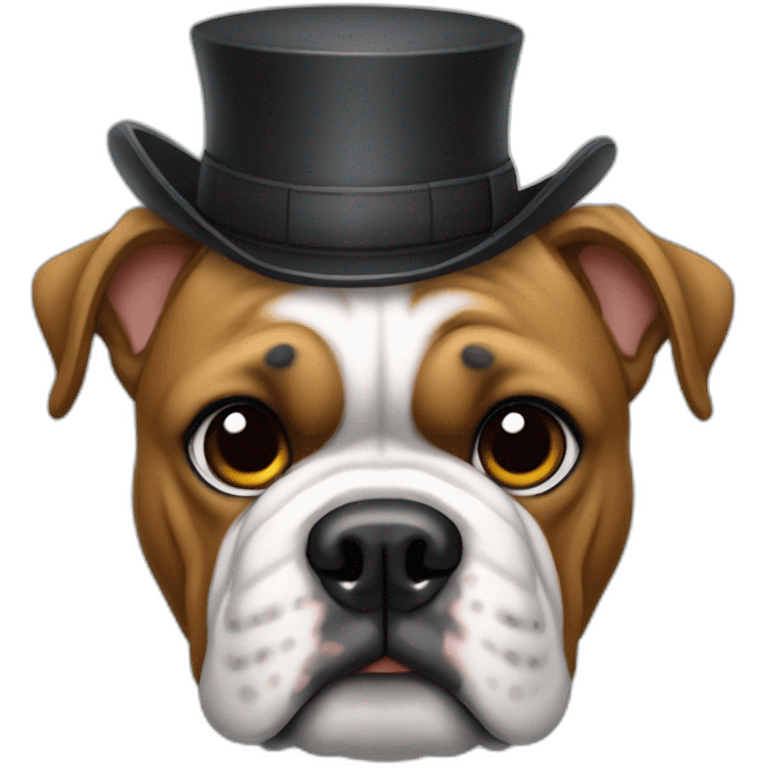 Um bulldog de boné  emoji