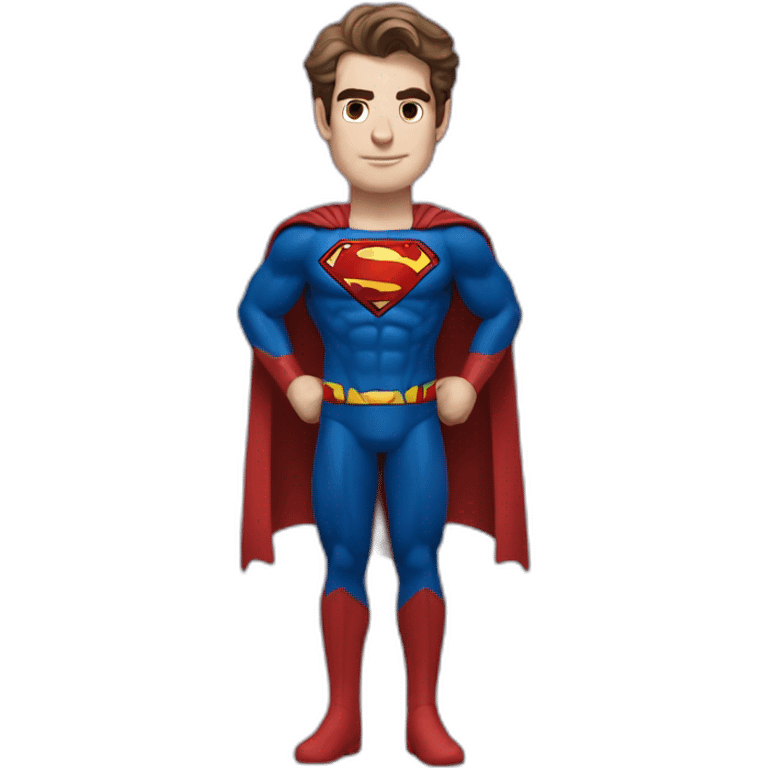 andrew garfield with superman custome full body emoji