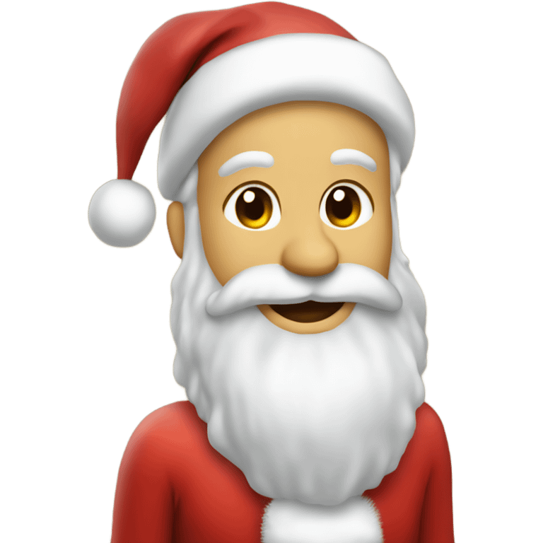 Santa wishing Cassy Merry Christmas  emoji