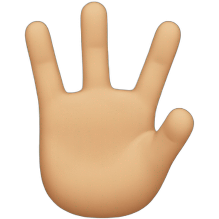 4 fingers emoji