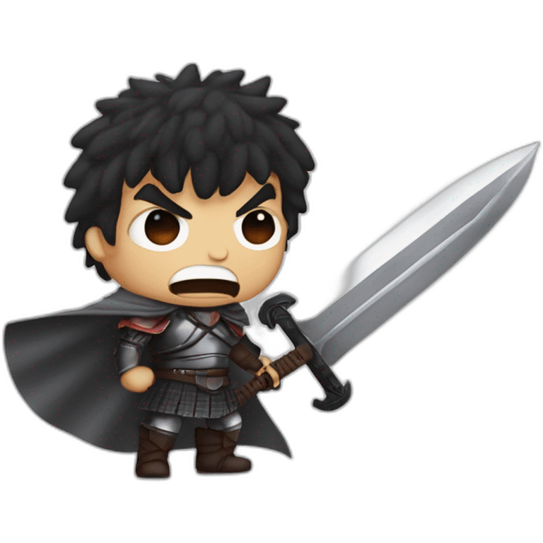 angry berserk guts with large sword emoji