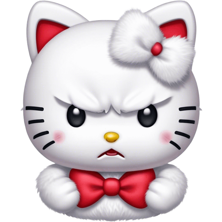 Angry hello kitty emoji