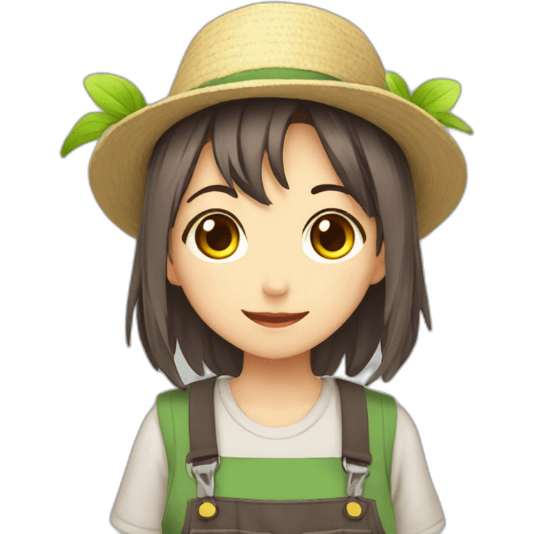 anime gardener girl emoji