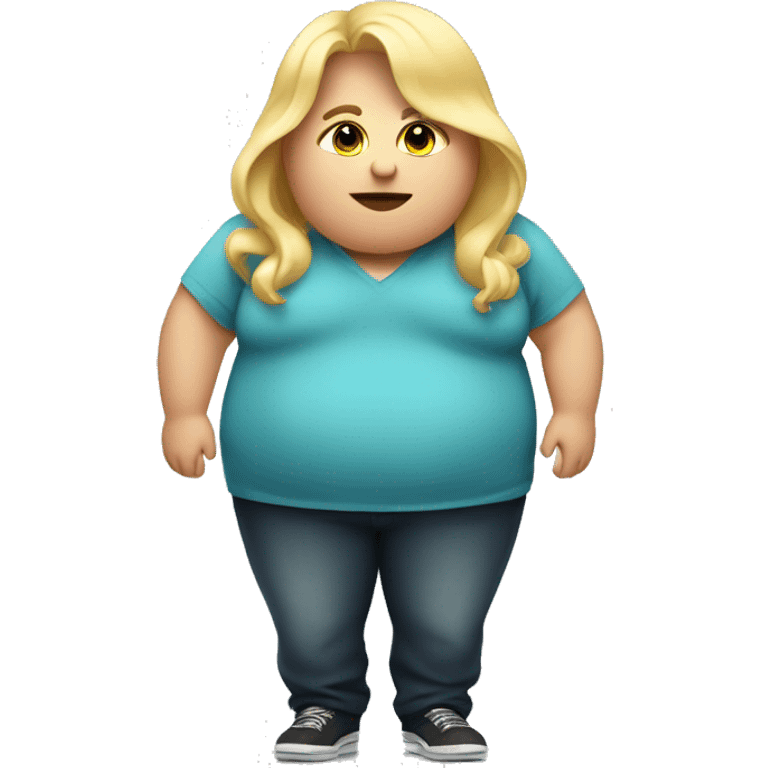 Really obese person that’s blonde emoji