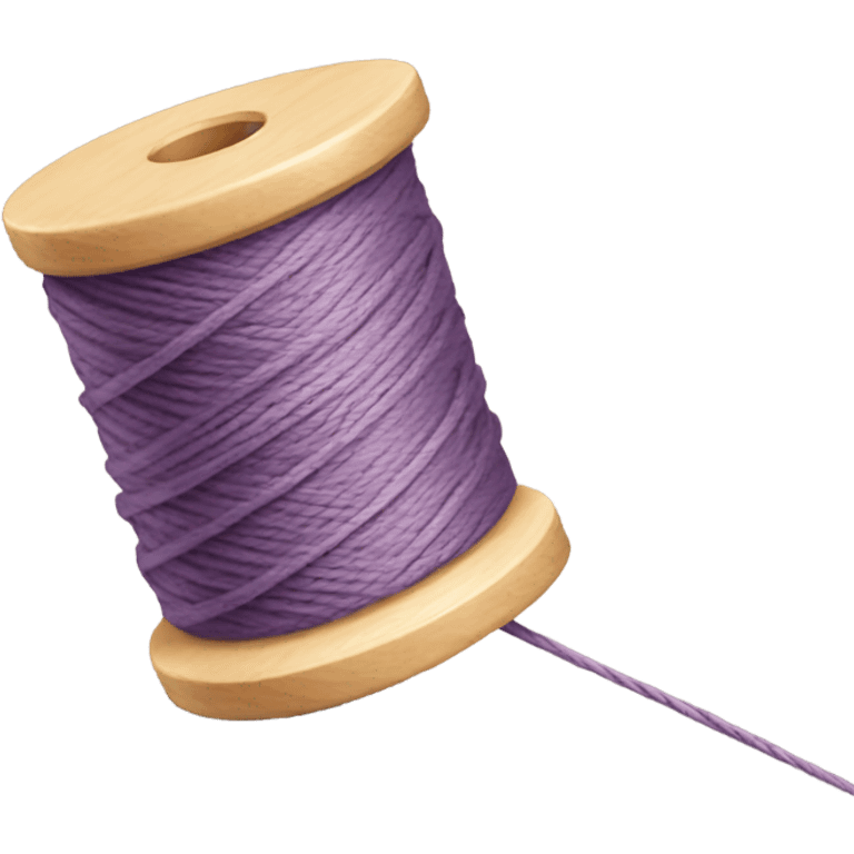 angled spool of thread emoji