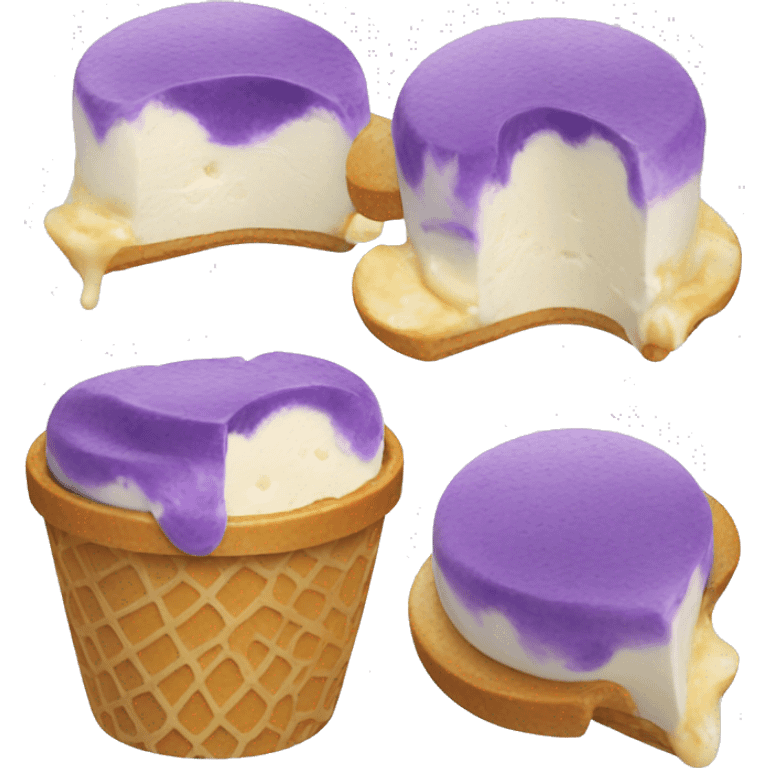 Ube cheese ice cream emoji