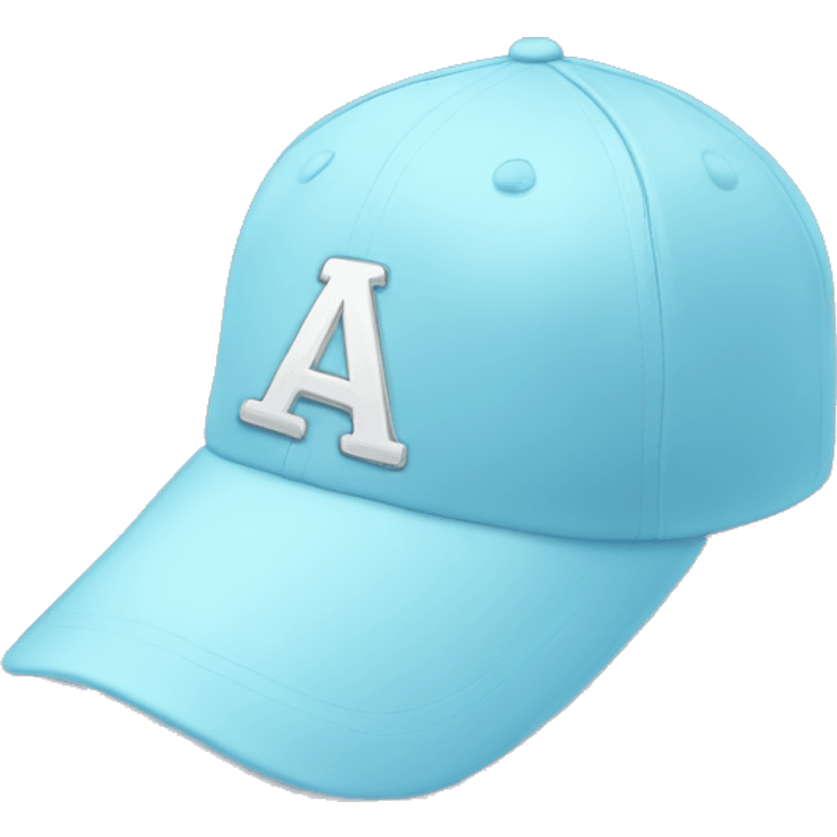 pastel blue baseball cap emoji