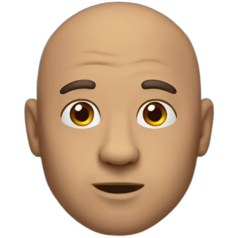 Man-bald-bear emoji