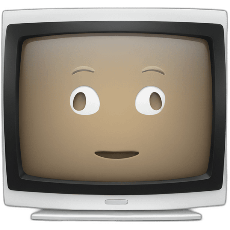 a flat tv screen emoji