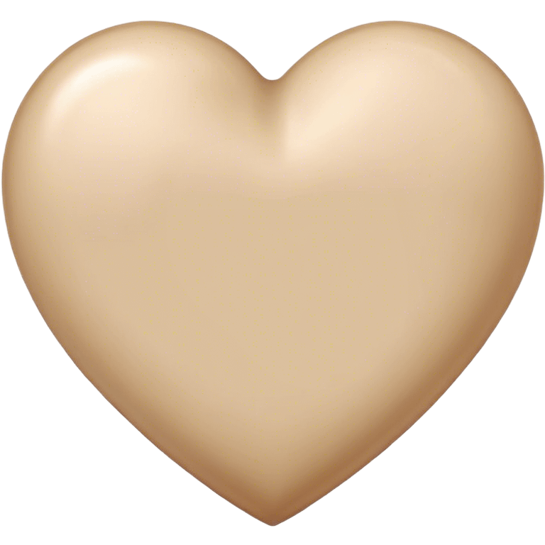 beige heart emoji