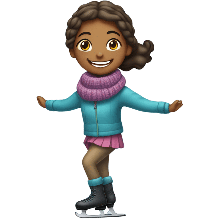 Girl ice skating  emoji