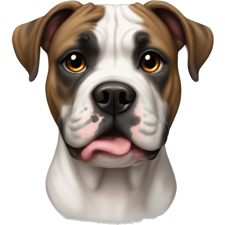 American bulldog brindle emoji