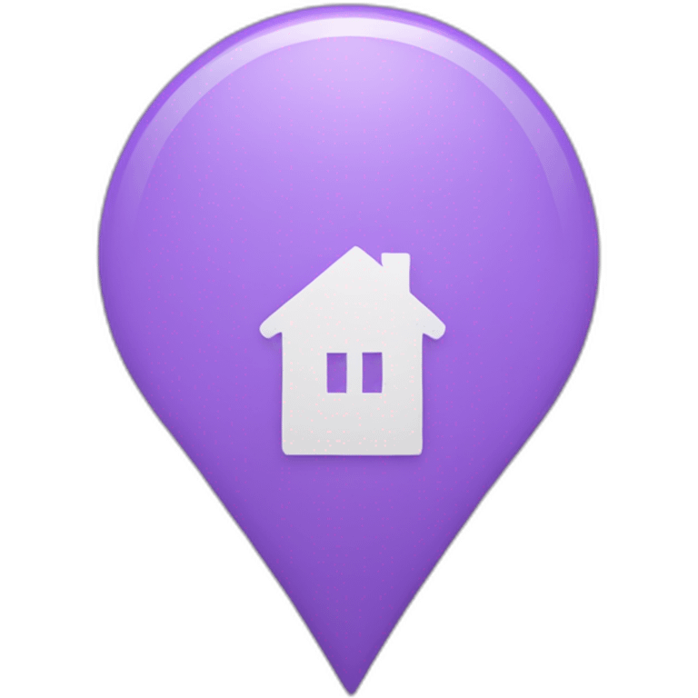 location pin  is light purple emoji