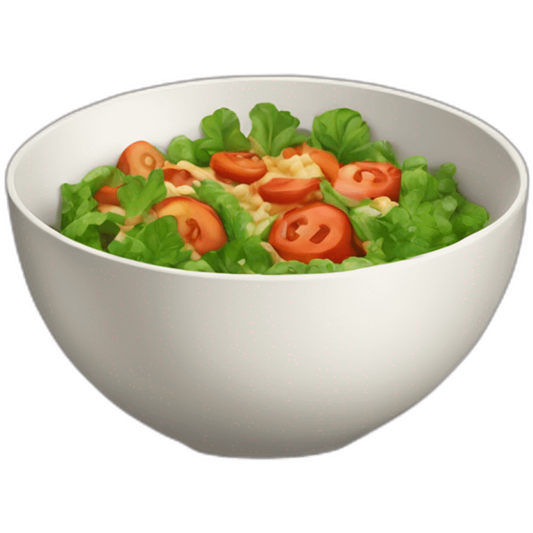 vegan food in a bowl emoji