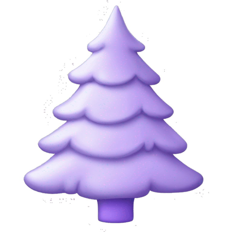 pastel purple christmas tree emoji