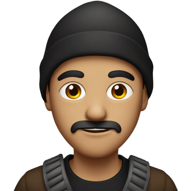 Brown burglar emoji