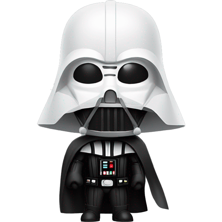 Darth Vader with white skin and a beard, the one on the helmet is a white Z on a red background emoji