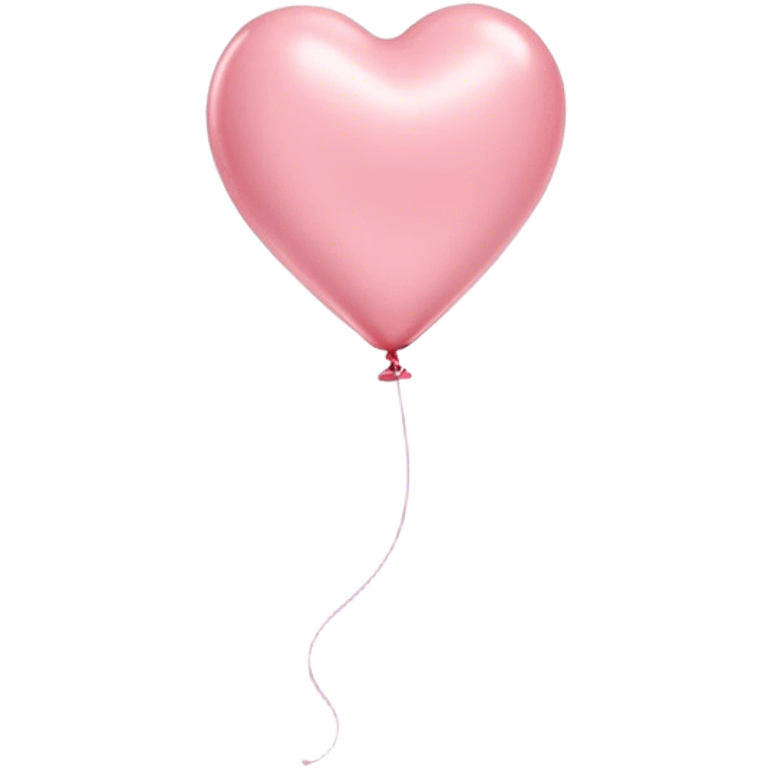 Cinematic tiny floating heart balloon, glossy and round, warm pink hues, slightly transparent with a soft glow, delicate string gently swaying, dreamy and adorable. emoji