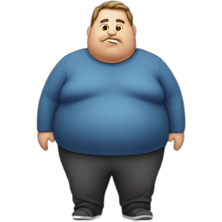 obese man emoji