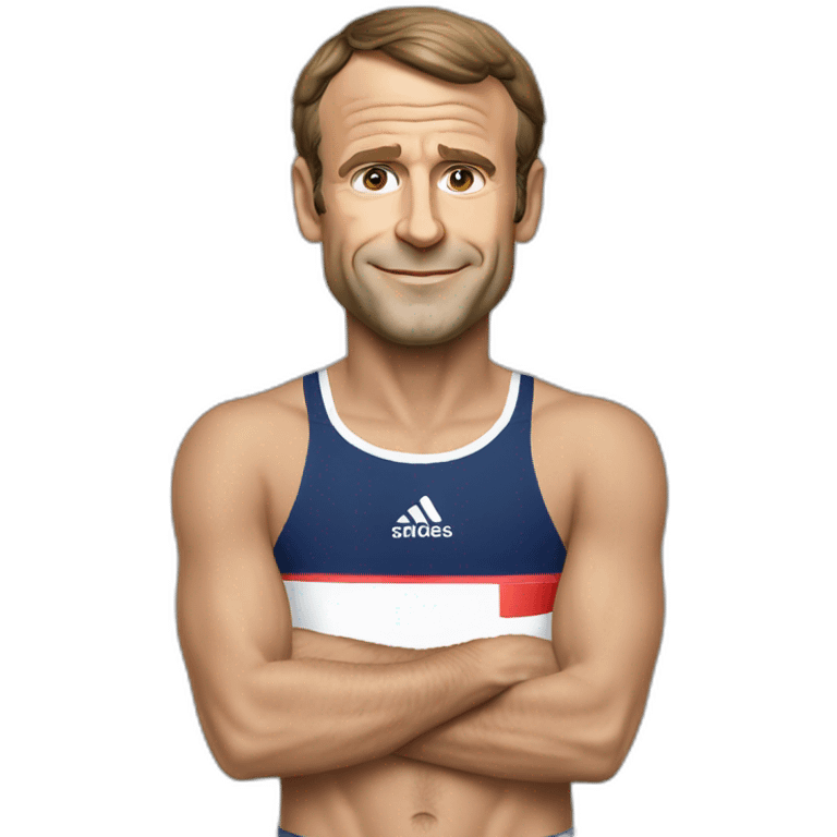 Président Macron en maillot emoji