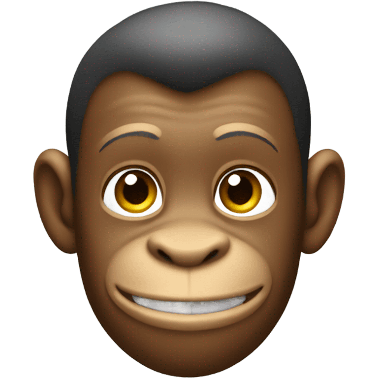 Monkey with a MASSIVE low taper fade emoji