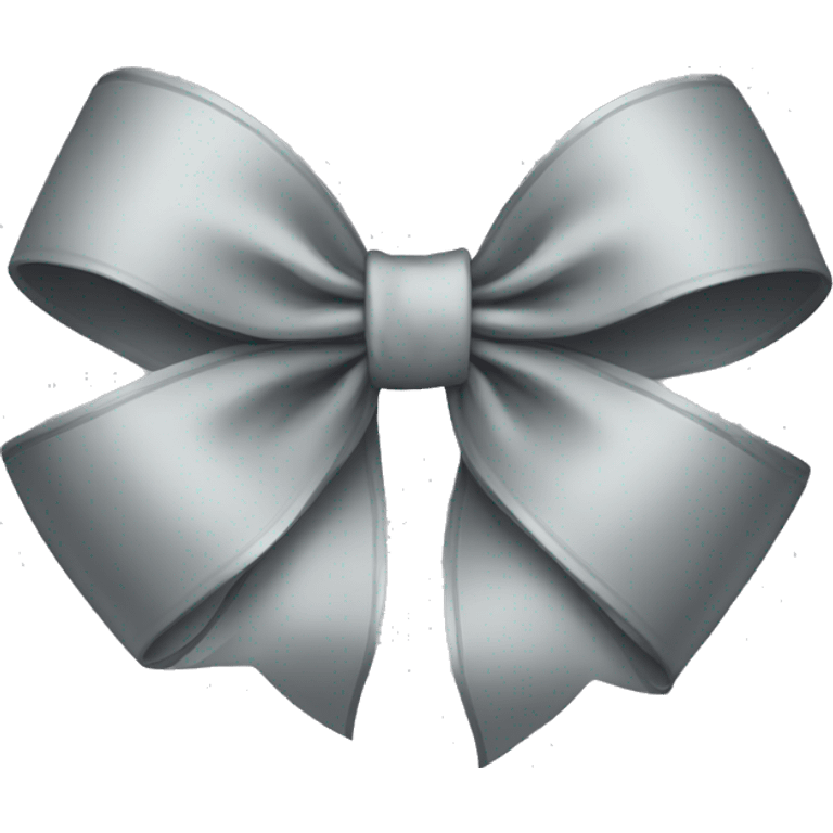 Grey bow emoji