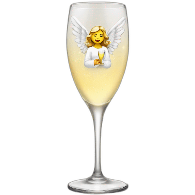 angel champagne glass emoji