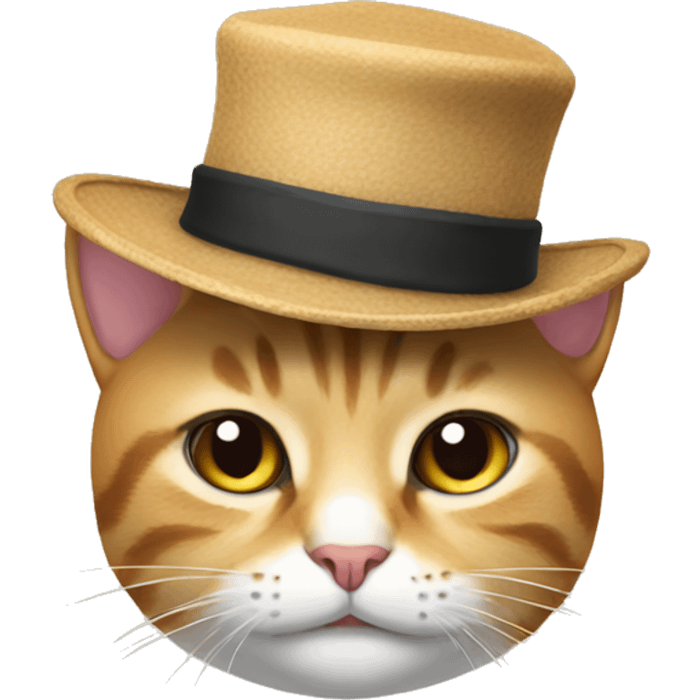 Cat with a hat  emoji