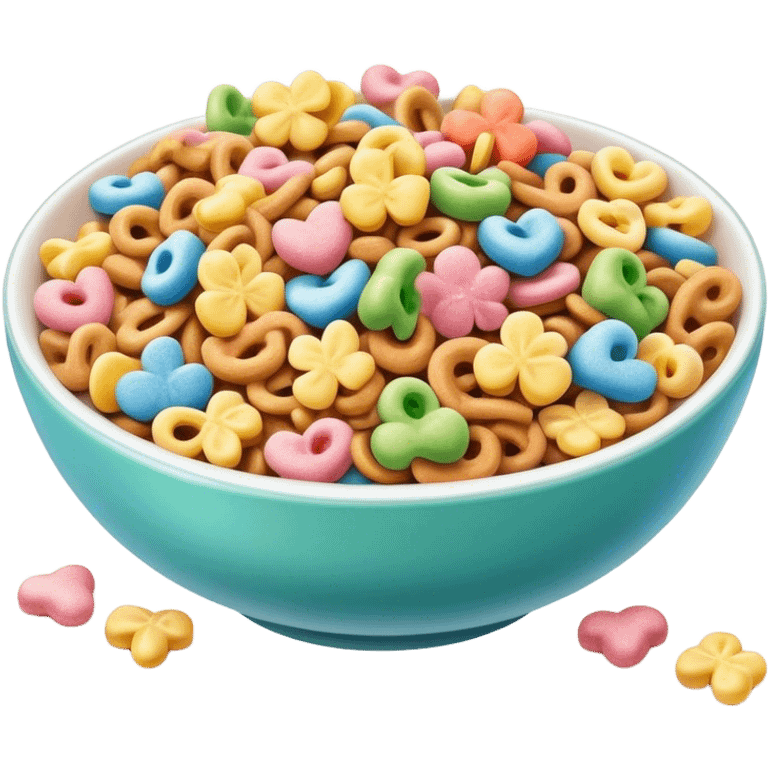 bowl of lucky charms cereal emoji