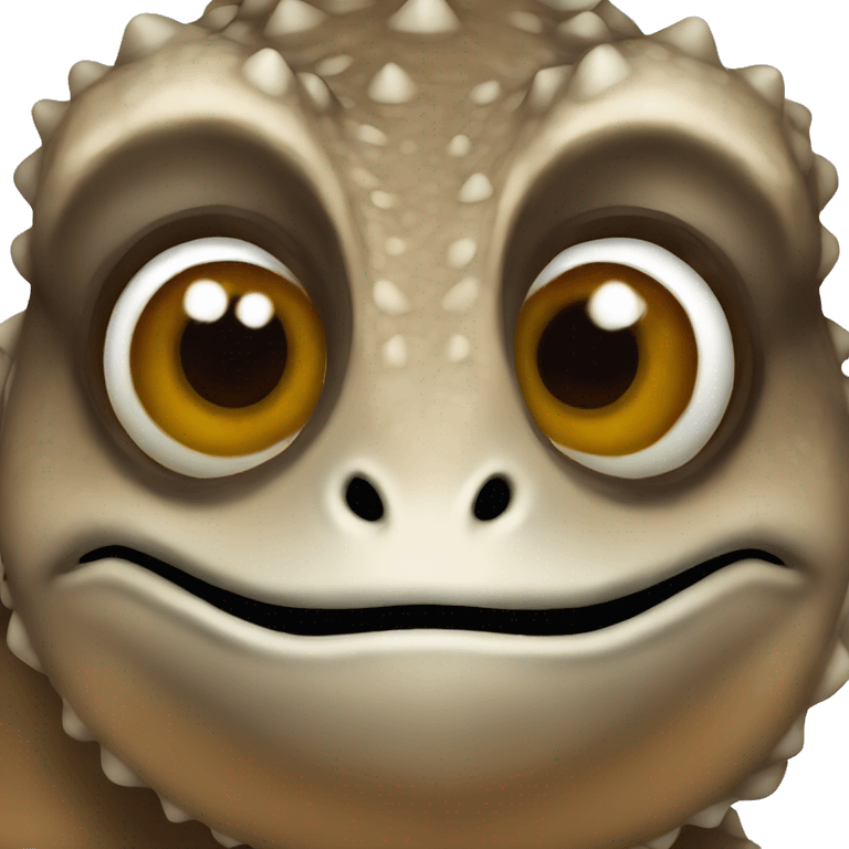 Brown chameleon emoji