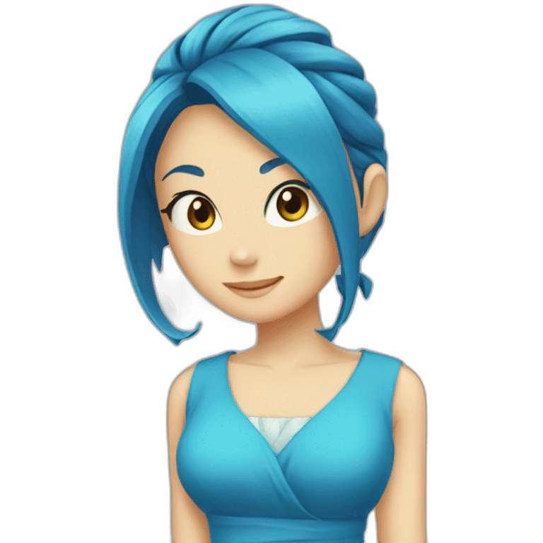 Nami blue dress emoji