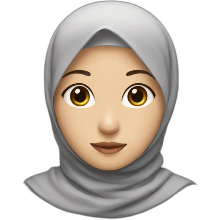 Asian girl with hijab emoji