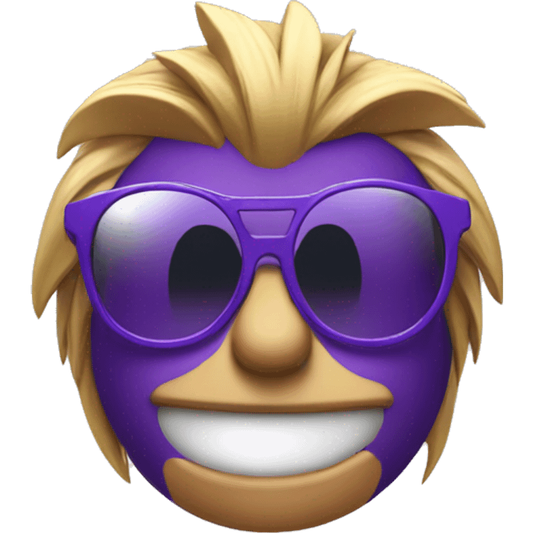 Sonic purple with glases emoji