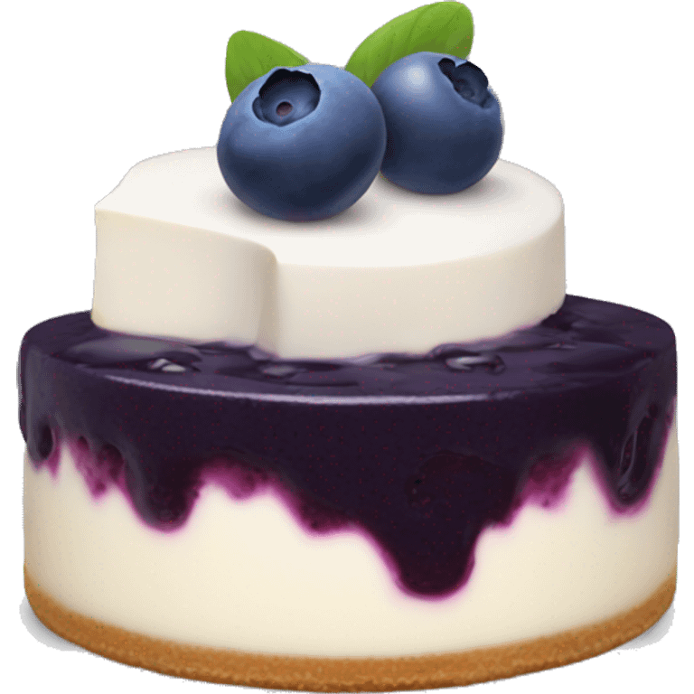 Blueberry cheesecake emoji