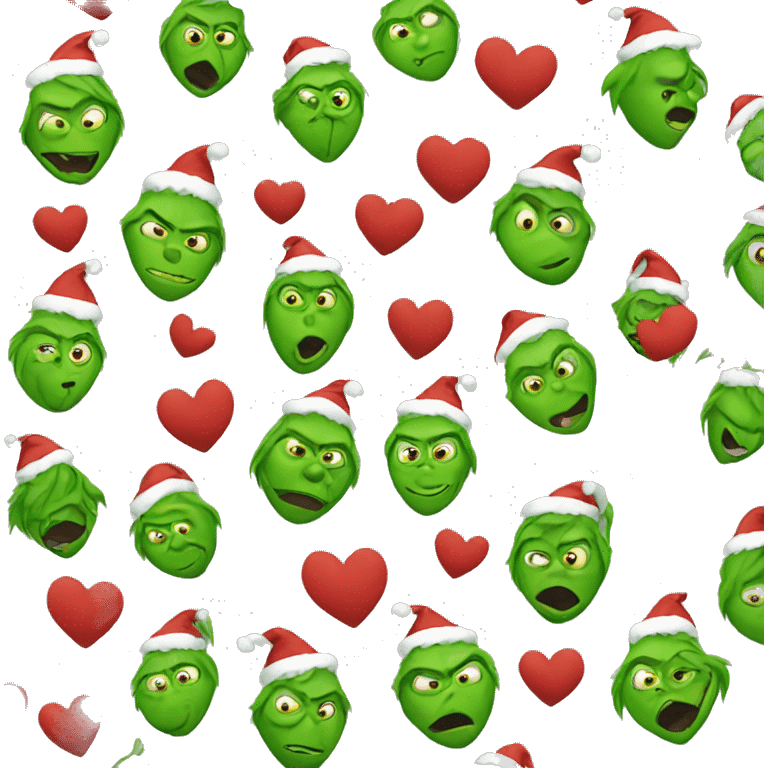 Grinch heart emoji